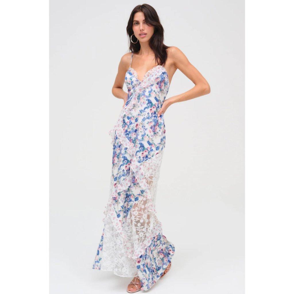 Nwt Josalyn Maxi Dress In Blue